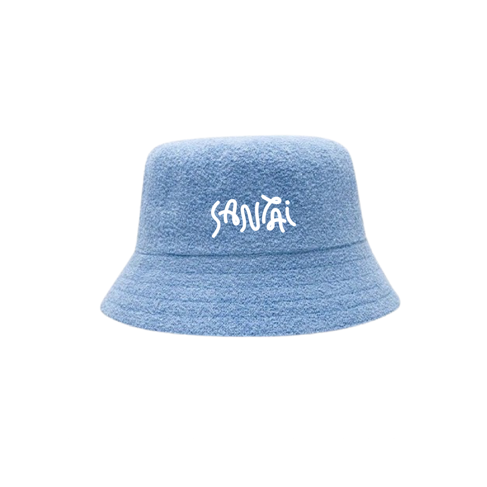 
                      
                        BLUE BUCKET HAT
                      
                    